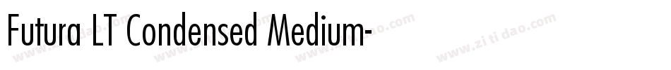Futura LT Condensed Medium字体转换